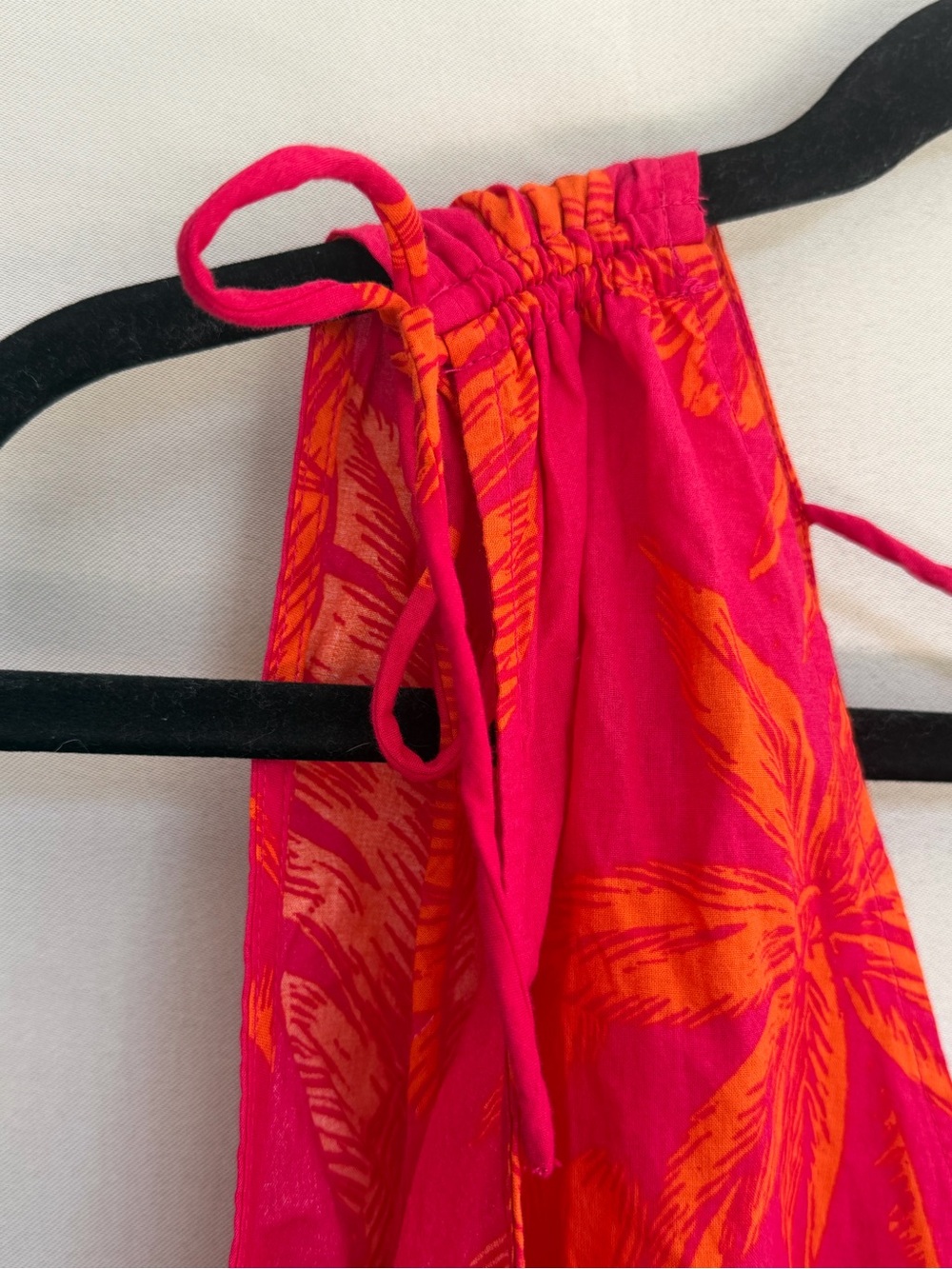 a new day Pink & Orange Tropical Tie-Shoulder V-Neck Peplum Camisole - Picture 11 of 12